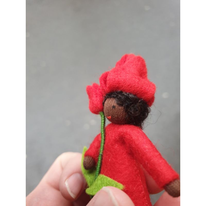 Ambrosius figur tulipan kort, krøllete hår