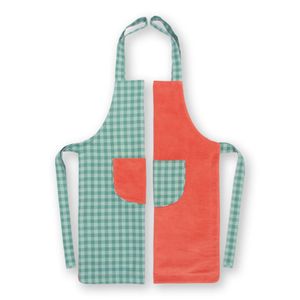 Hovedbilde Kite forkle barn &oslash;kobomull gr&oslash;nn/oransje