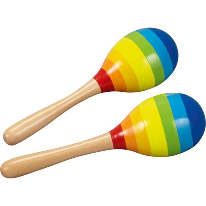 Hovedbilde Goki fargerike maracas 2 stk.
