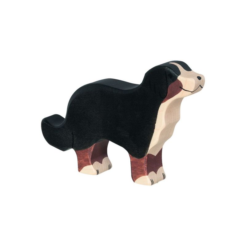 Holztiger trefigur berner sennenhund