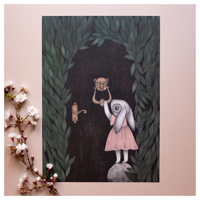 Hovedbilde Kajsa Wallin art print A4 The Secret Door