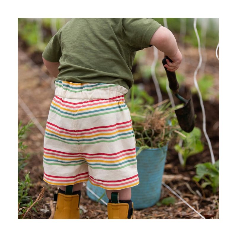 Little Green Radicals stripete kortbukse natur/multi
