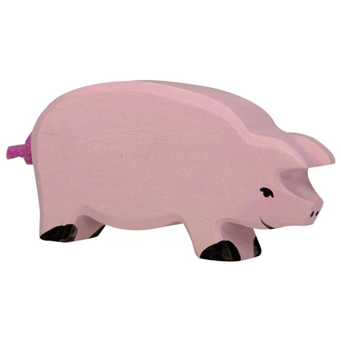 Hovedbilde Holztiger trefigur rosa gris