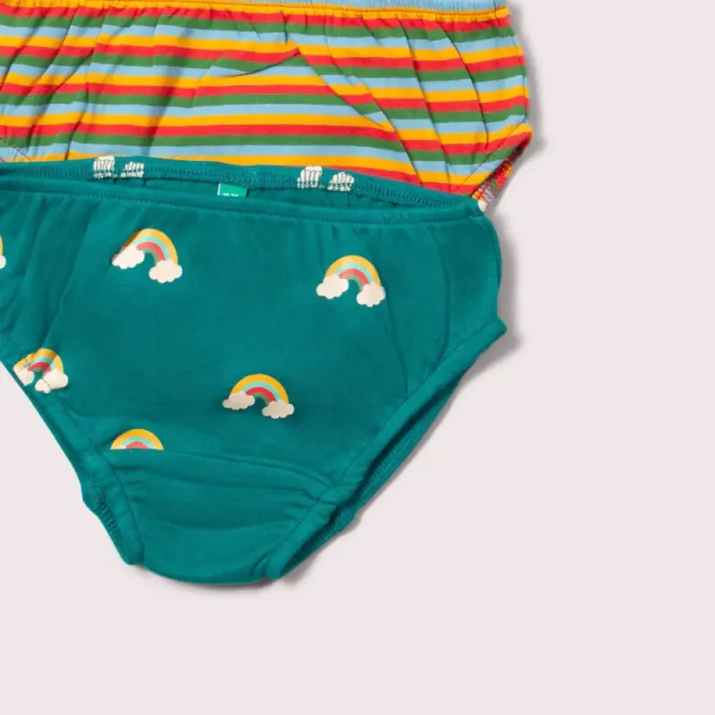 Little Green Radicals truser unisex 3-pk. blå/striper/rød