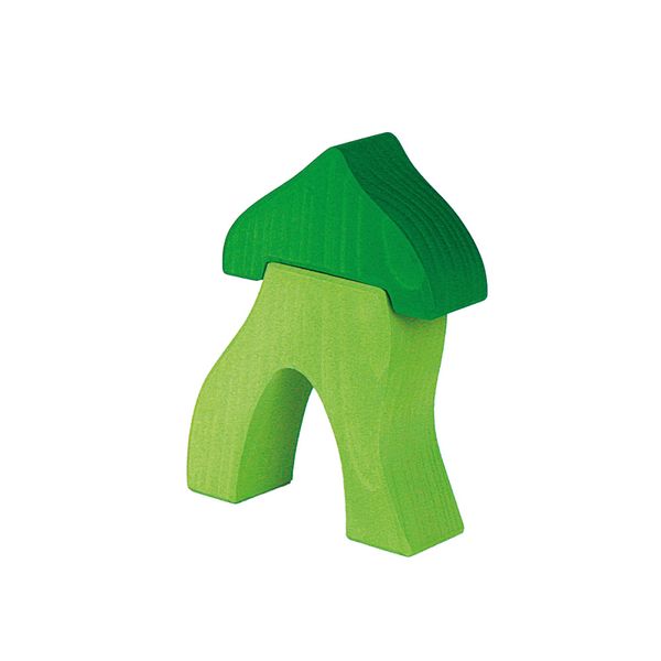 Bauspiel fargerikt trehus grønt