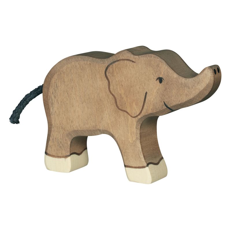 Holztiger trefigur liten elefant