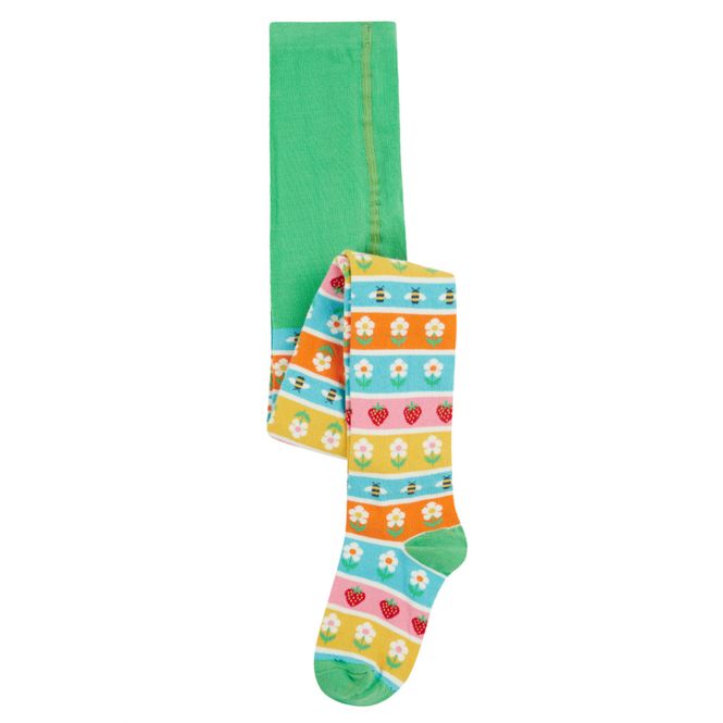 Hovedbilde Frugi strømpebukse Daisy Fair Isle - kun 8-10 år