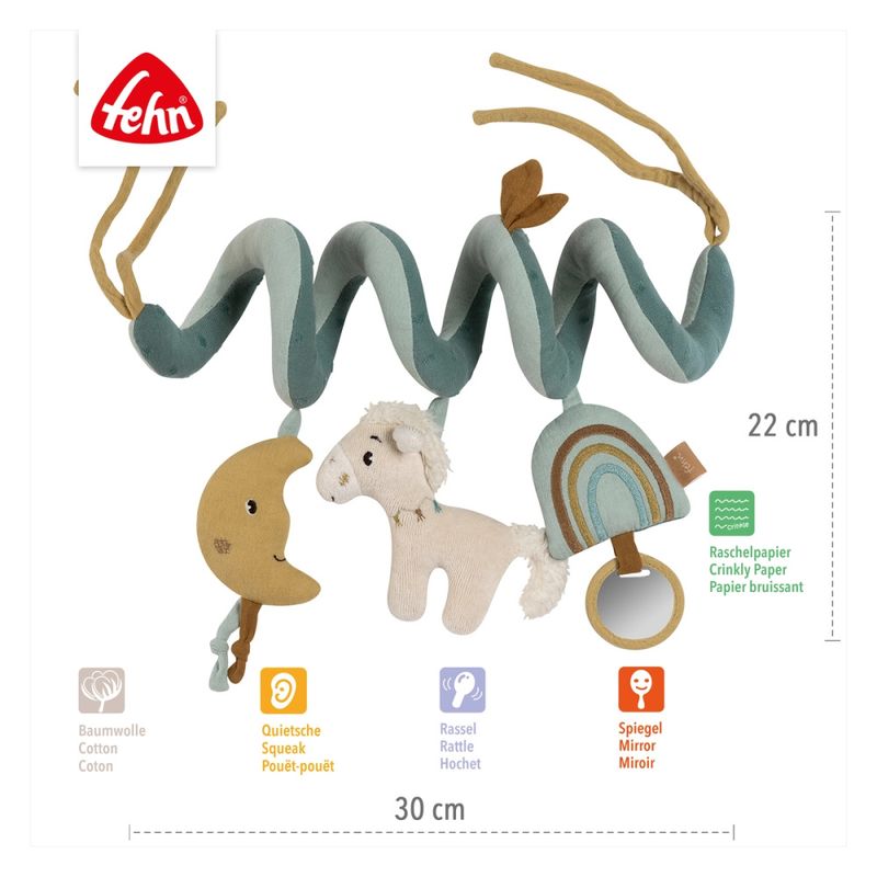 Fehn økologisk vognleke spiral hest