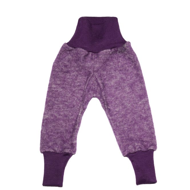 Hovedbilde Cosilana babybukse ull/bomull fleece lilla