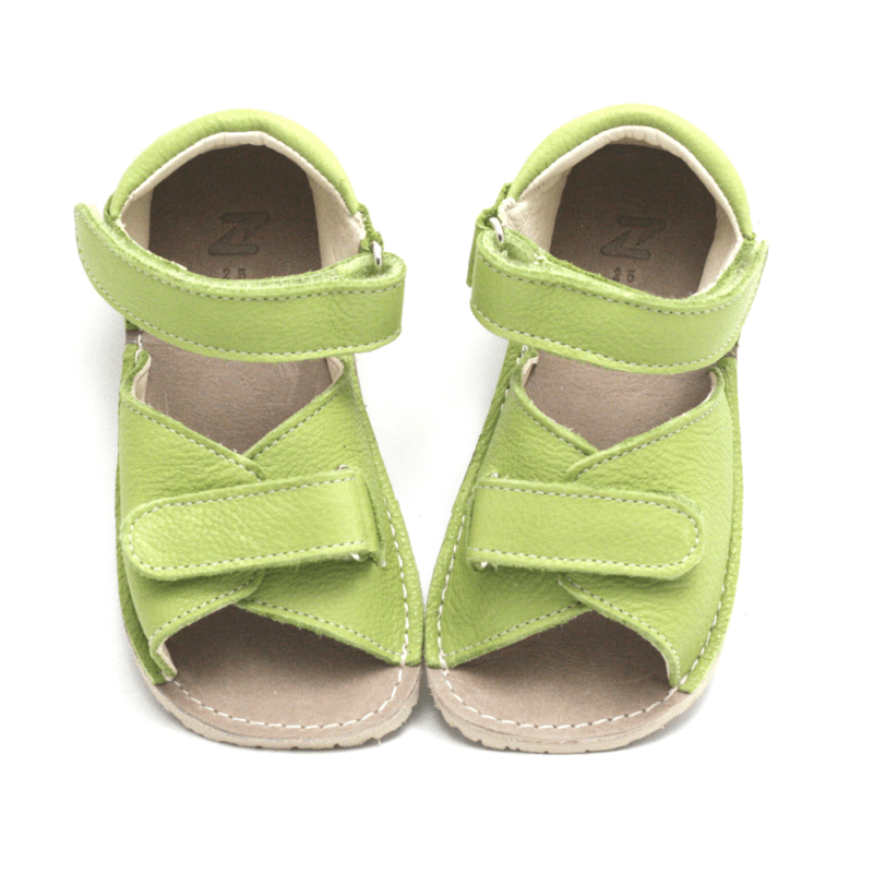 Zeazoo barfotsandaler Dory grønn str. 21-30