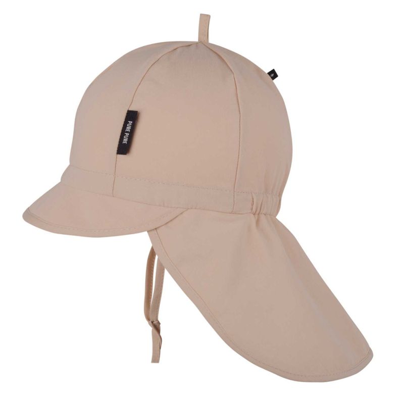 Pure Pure solhatt bomull capsbrem lys beige (2026)