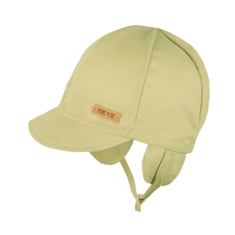 Pure Pure babycaps lin/bomull lysegrønn - kun 41