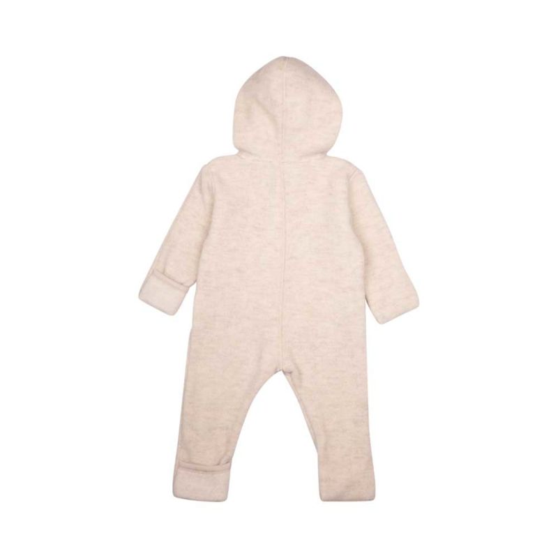 Pure Pure heldress ull/bomull fleece naturhvit - kun 86