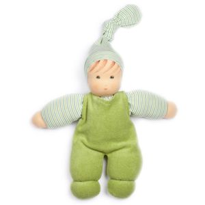 Hovedbilde Nanchen Natur babydukke gr&oslash;nn striper