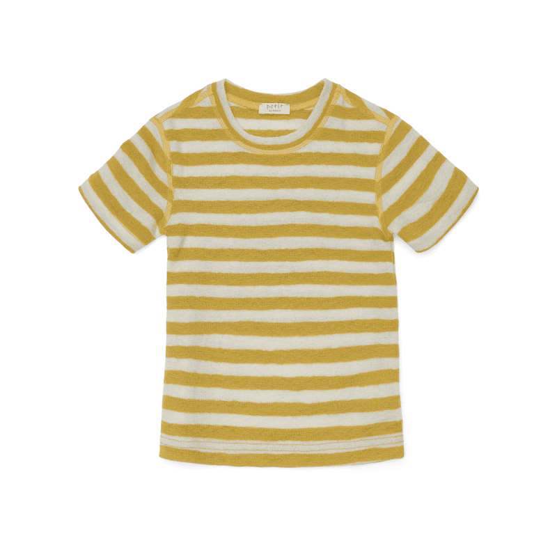 Petit by Basics t-skjorte ull Raw white/Lemon curry