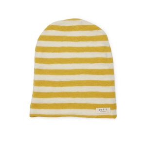 Hovedbilde Petit by Basics topplue ull gule striper