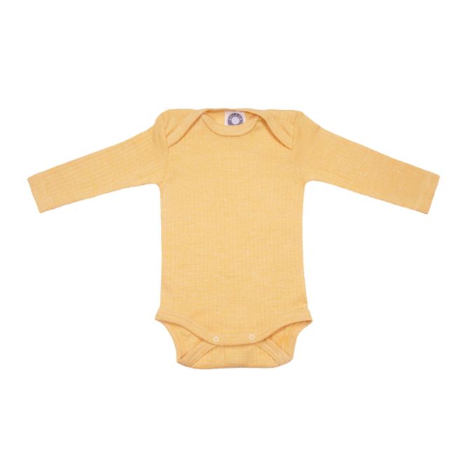 Hovedbilde Cosilana body ull/silke/bomull gul