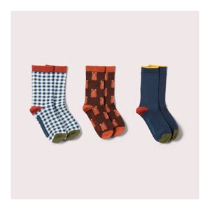 Hovedbilde Little Green Radicals sokker 3-pk. bj&oslash;rn/bl&aring;