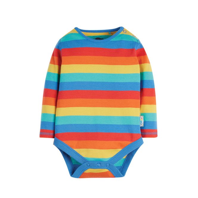 Hovedbilde Frugi body regnbuestriper