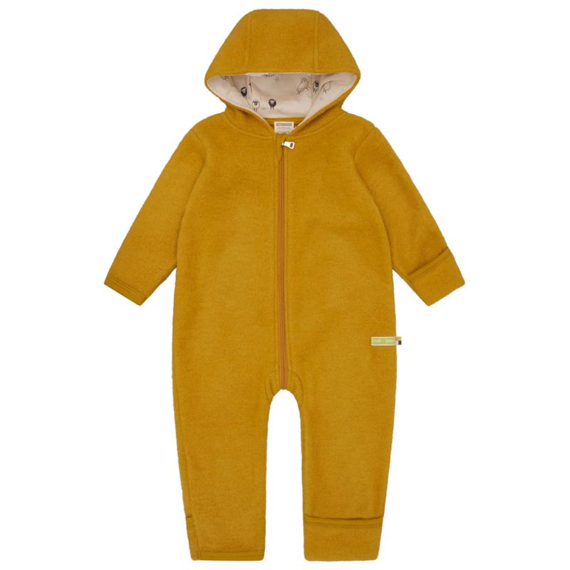 Loud + Proud heldress ullfleece okergul