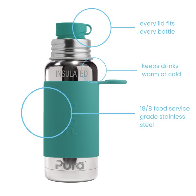 Pura Sport drikkeflaske isolert 475 ml Mint