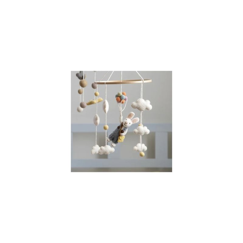 Gry & Sif uro ullfigurer kanin med ballonger