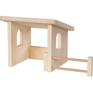 Hovedbilde Holztiger liten stall i tre - BESTILLINGSVARE