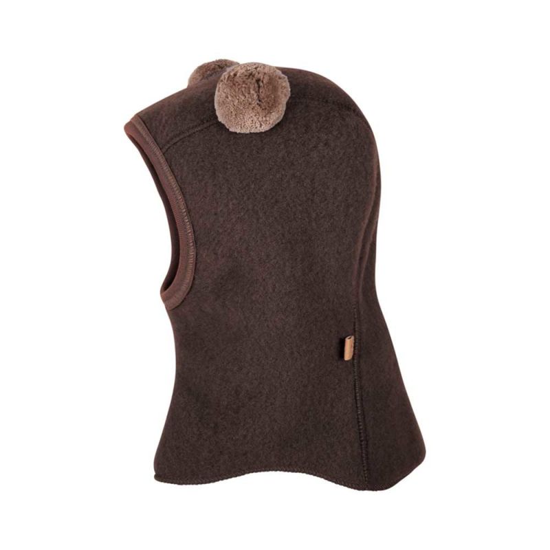 Pure Pure brun balaklava ullfleece dusker