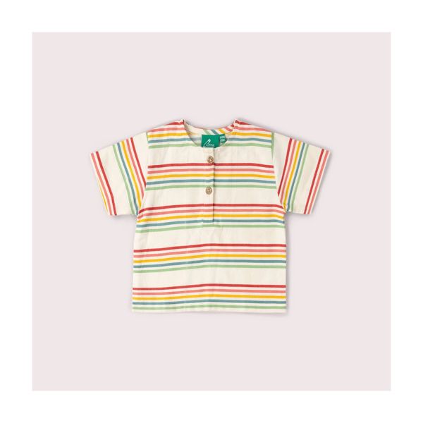 Little Green Radicals stripete skjorte natur/multi