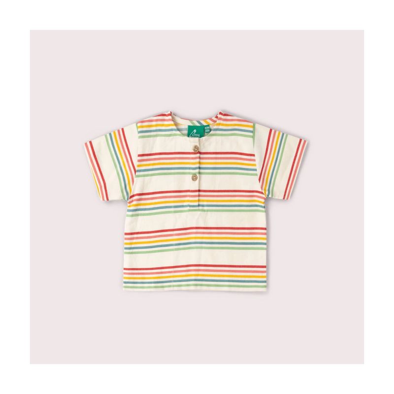 Little Green Radicals stripete skjorte natur/multi