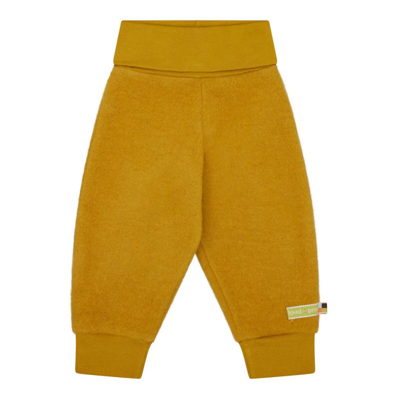 Loud + Proud bukse ullfleece okergul