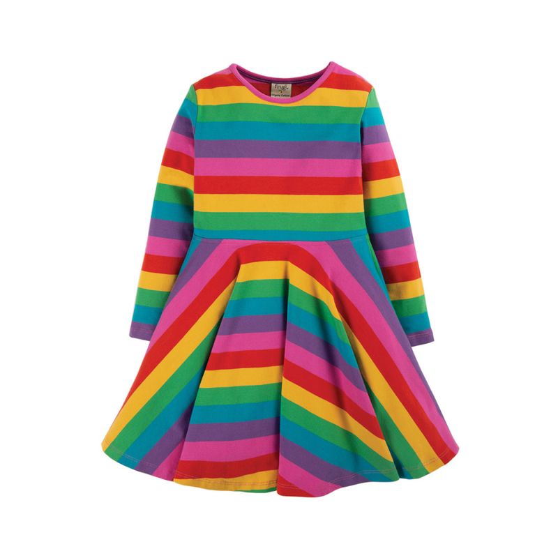Frugi kjole Sofia Skater Dress foxglove