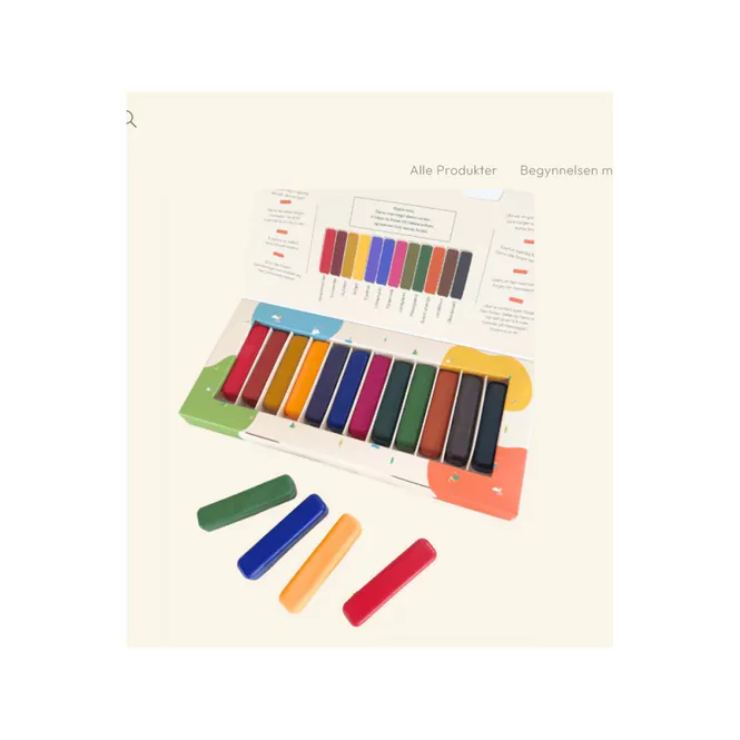 Hovedbilde Scandinavian Crayon fargepinner 12 stk.