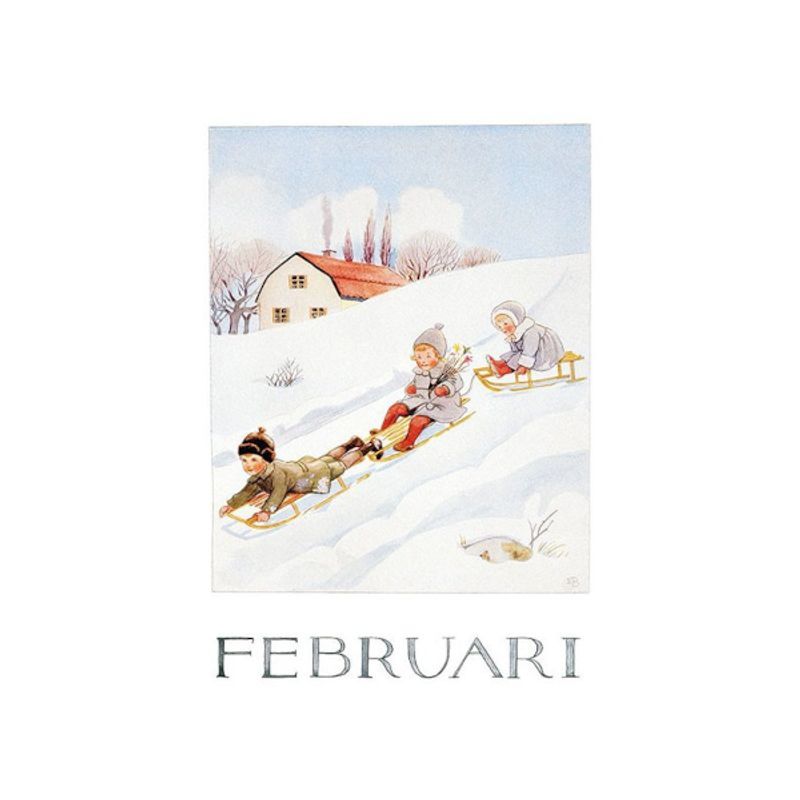 Elsa Beskow postkort månedene