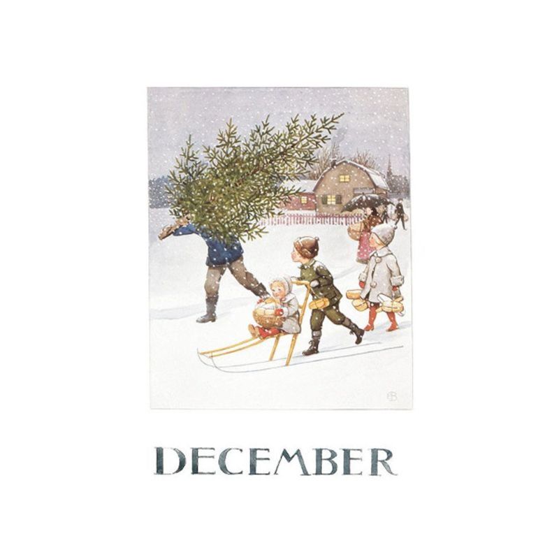 Elsa Beskow postkort månedene