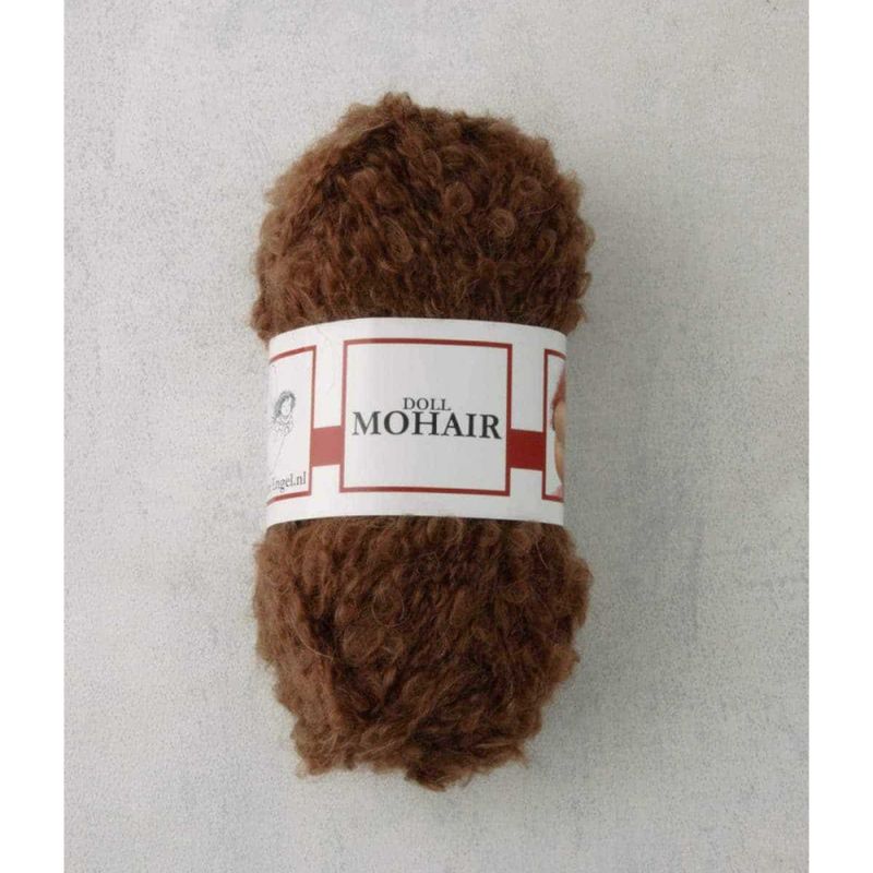 Mohairbouclé til dukkehår - velg farge