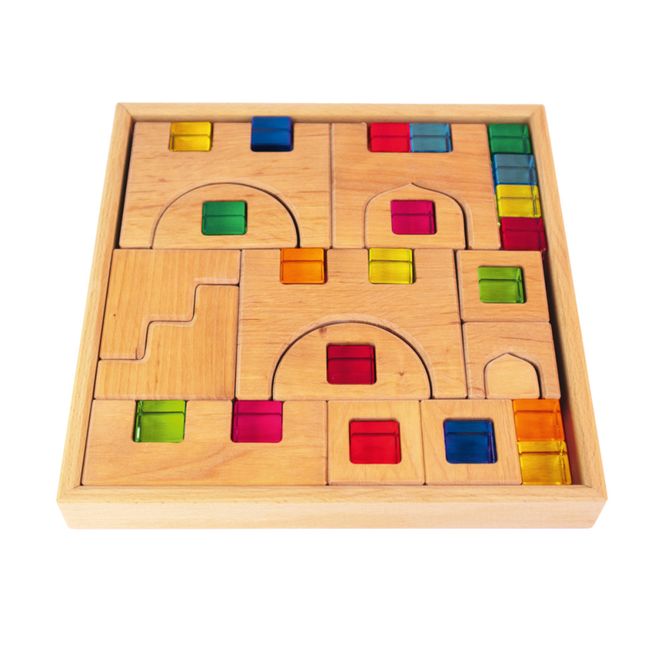 Hovedbilde Bauspiel byggeklosser slott i eske - ...